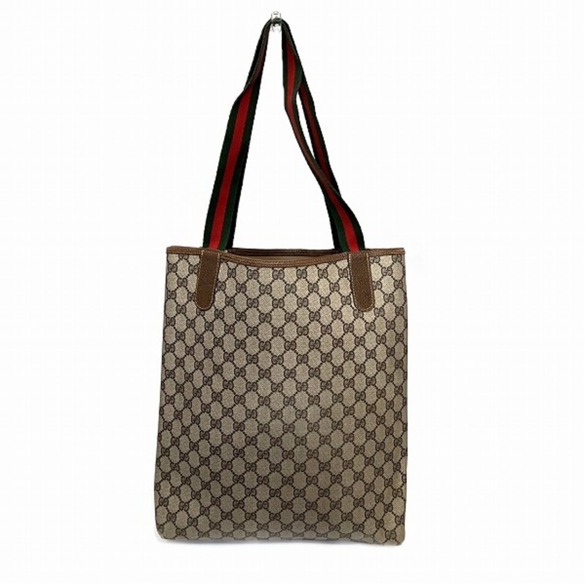 GUCCI GG Supreme 33 013 4133 Old Gucci Sherry Line Bag Tote Women's