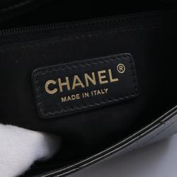 CHANEL Matelasse Waist Bag Body Leather Women's Black