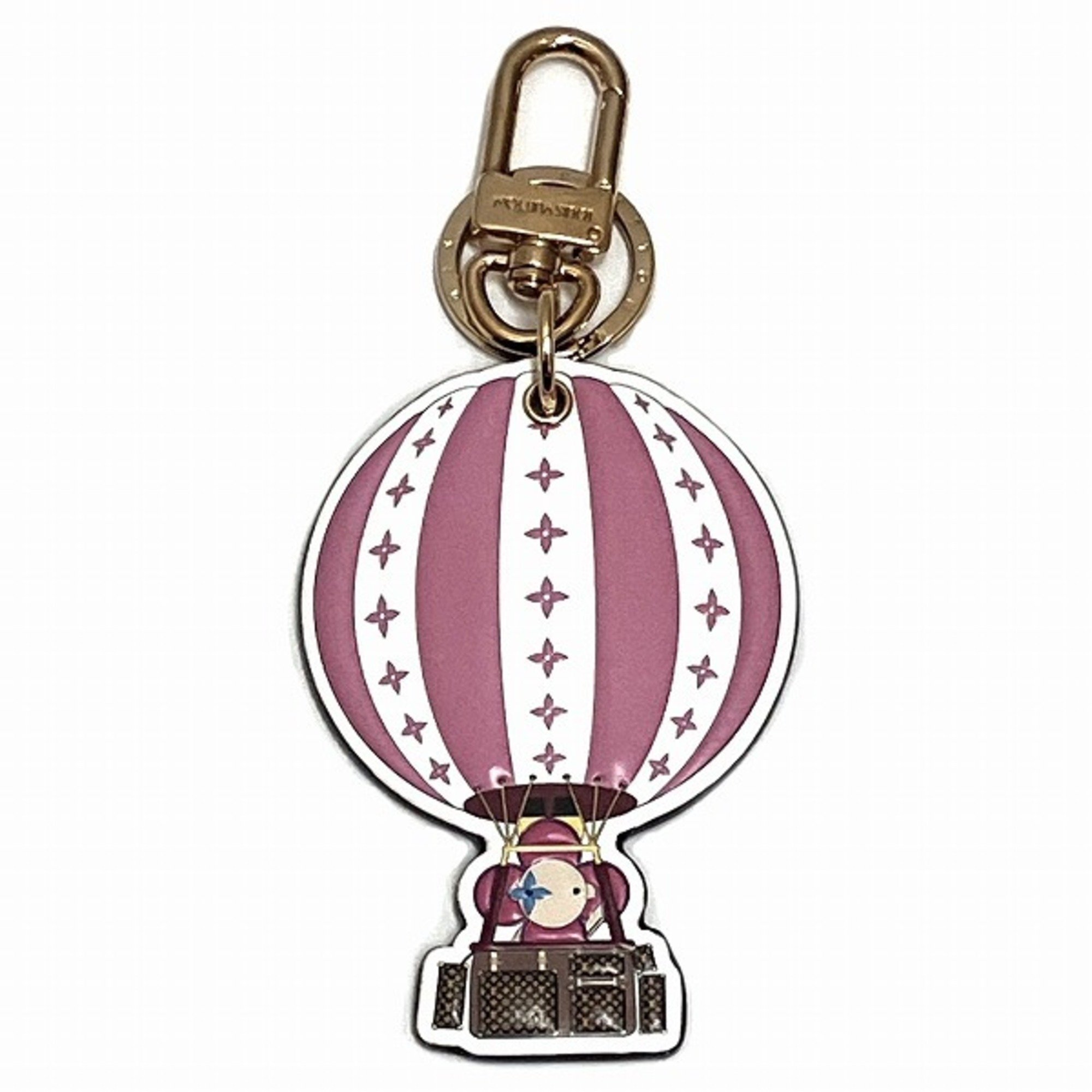 Louis Vuitton Monogram Porte Cle Vivienne M68654 Bag Charm Key Holder Accessory Women's