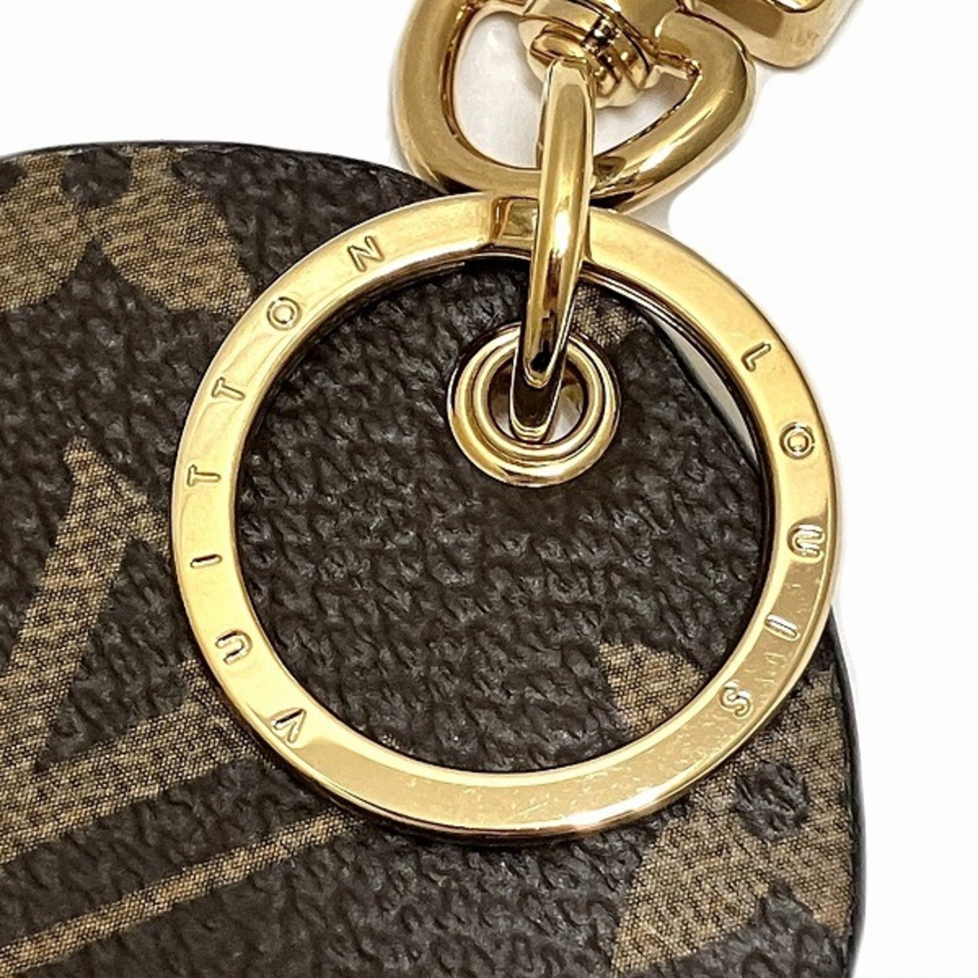 Louis Vuitton Monogram Porte Cle Vivienne M68654 Bag Charm Key Holder Accessory Women's