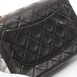 CHANEL Matelasse Shoulder Bag, Lambskin, Women's, Black