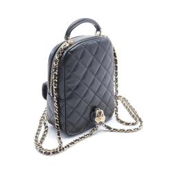 CHANEL Backpack Bag Caviar Skin Women's Black AP3753