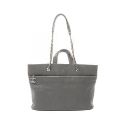 CHANEL Matelasse Tote Bag, Caviar Skin, Women's, Grey