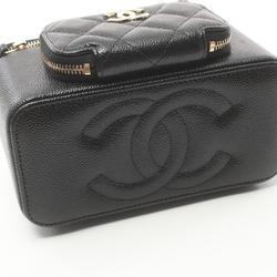 CHANEL Shoulder Bag, Caviar Skin, Women's, Black