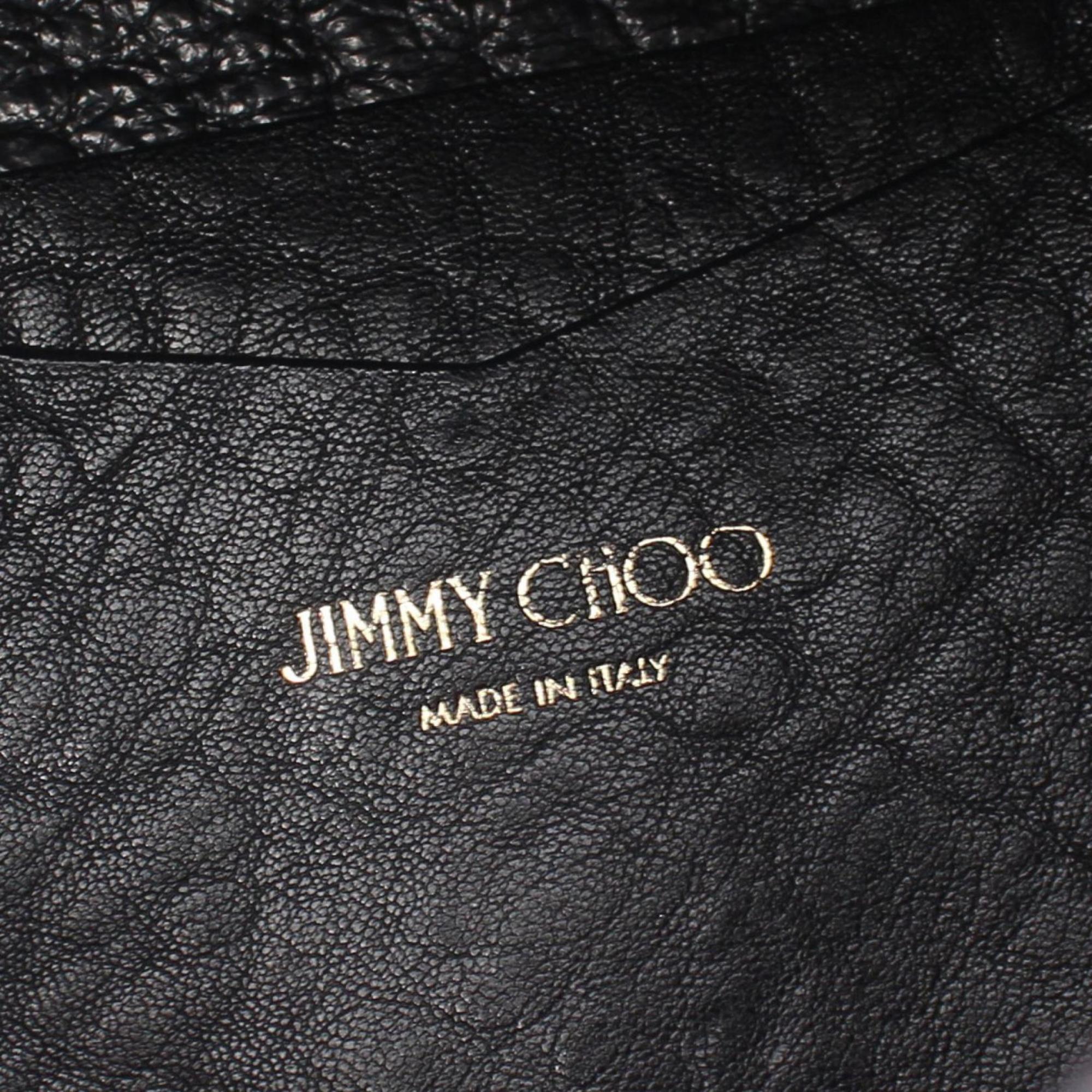 JIMMY CHOO Tote Bag Leather Women's Black