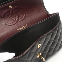 CHANEL Shoulder Bag, Lambskin, Women's, Black