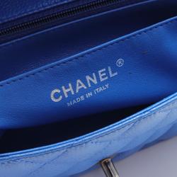 CHANEL Shoulder Bag, Caviar Skin, Women's, Blue