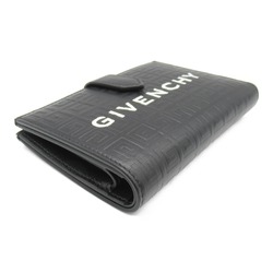 GIVENCHY Bi-fold wallet Leather Men's Women's Black BB60K8B1J5001