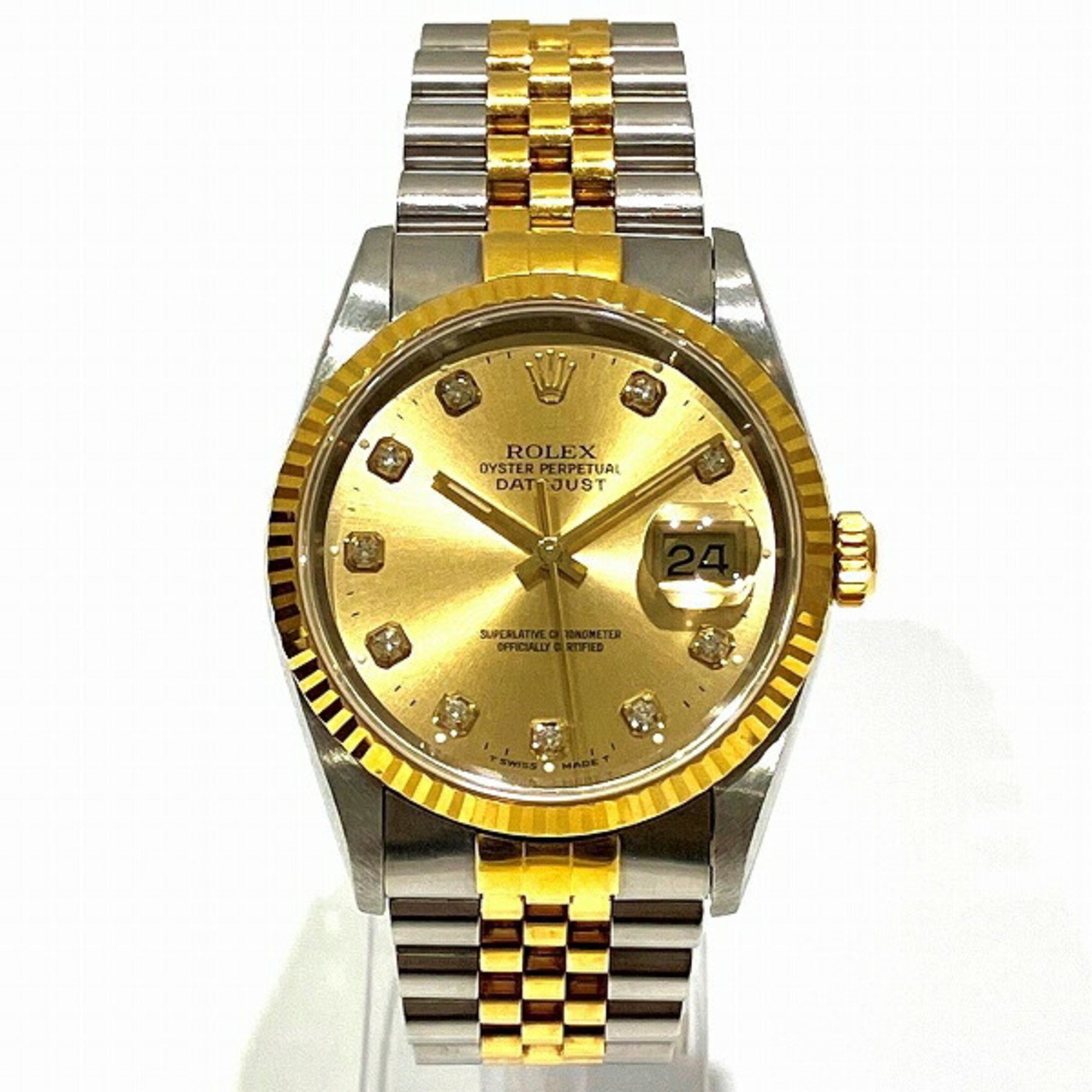 Rolex Datejust 16233G P serial automatic watch men's wristwatch