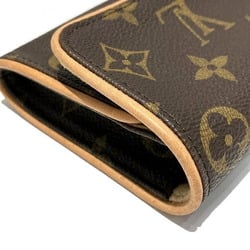 Louis Vuitton Monogram Pochette Twin PM M51854 Bag Shoulder Waist Pouch Women's