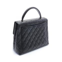 CHANEL Matelasse Handbag Bag Caviar Skin Women's Black A12397