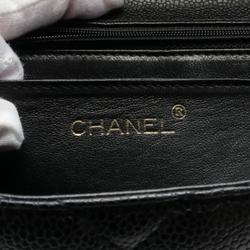 CHANEL Matelasse Handbag Bag Caviar Skin Women's Black A12397