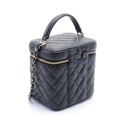 CHANEL Matelasse Shoulder Bag, Caviar Skin, Women's, Black