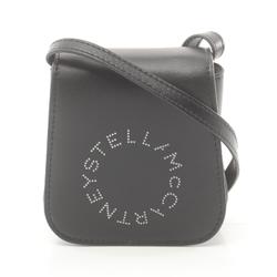 Stella McCartney Card Holder Shoulder Bag Faux Leather Women's Black 700254W88561000