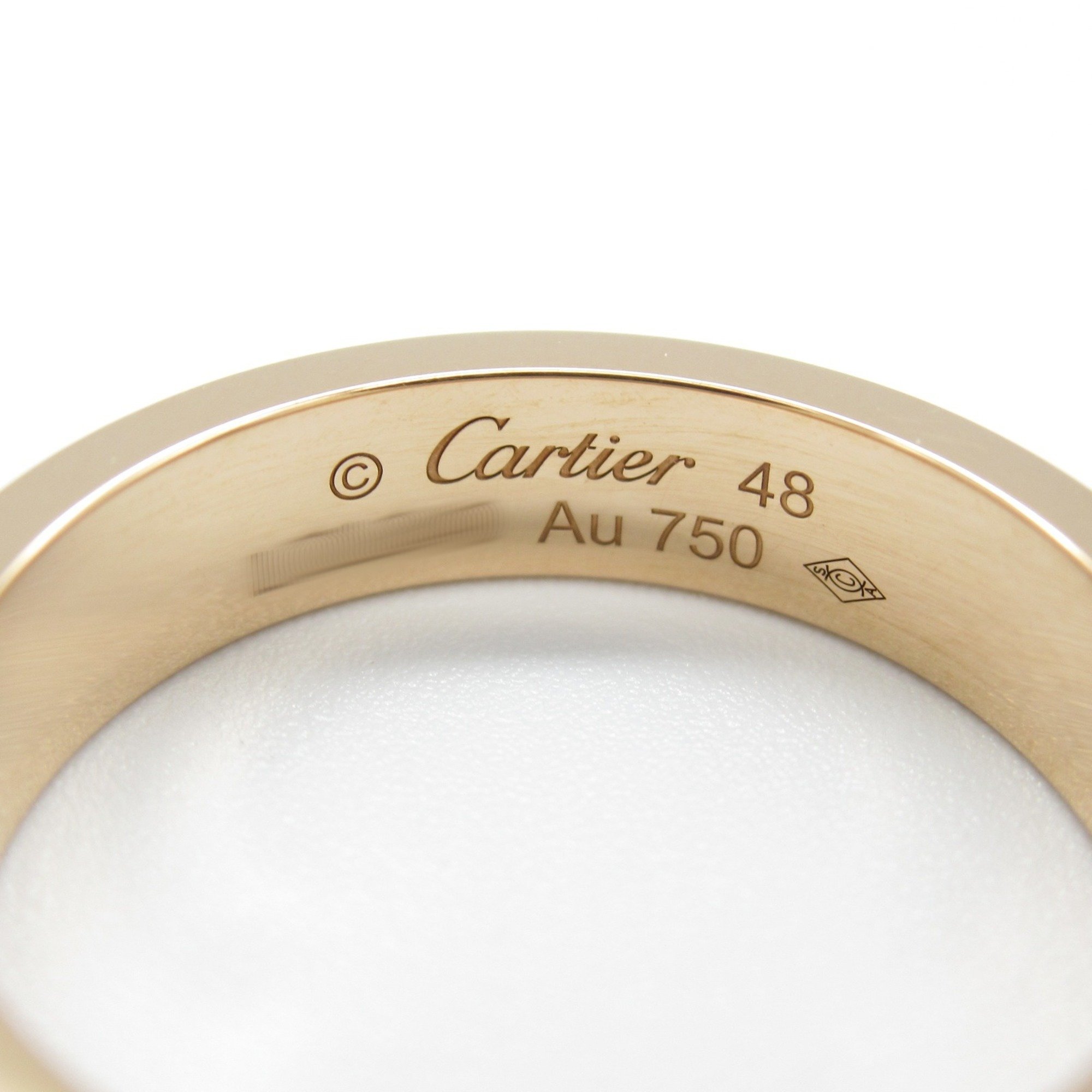 Cartier Love Ring Pavé Diamond K18PG (Pink Gold) Ladies Clear B4085848