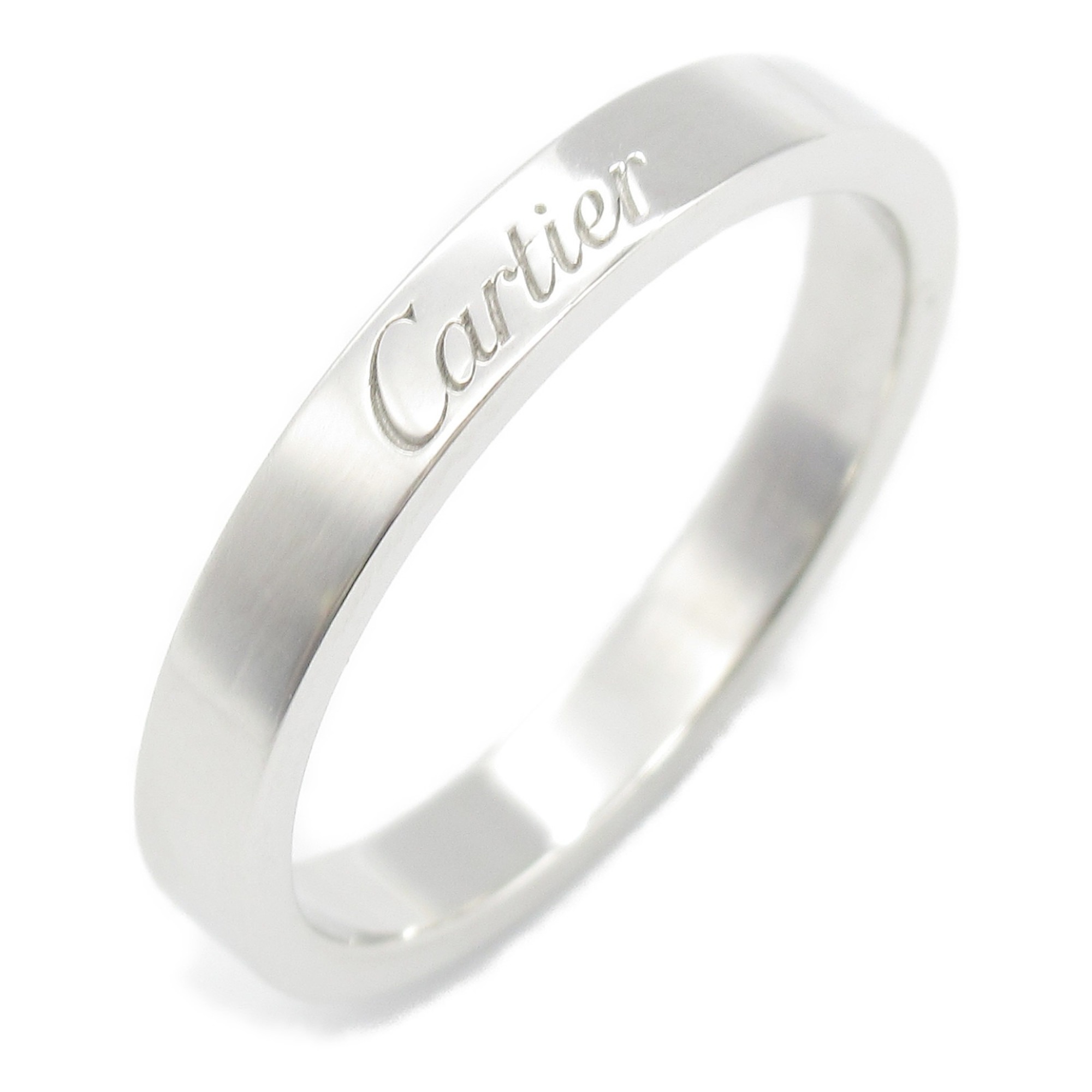 Cartier C Deux Wedding Ring, Pt950 Platinum, Women's, Silver