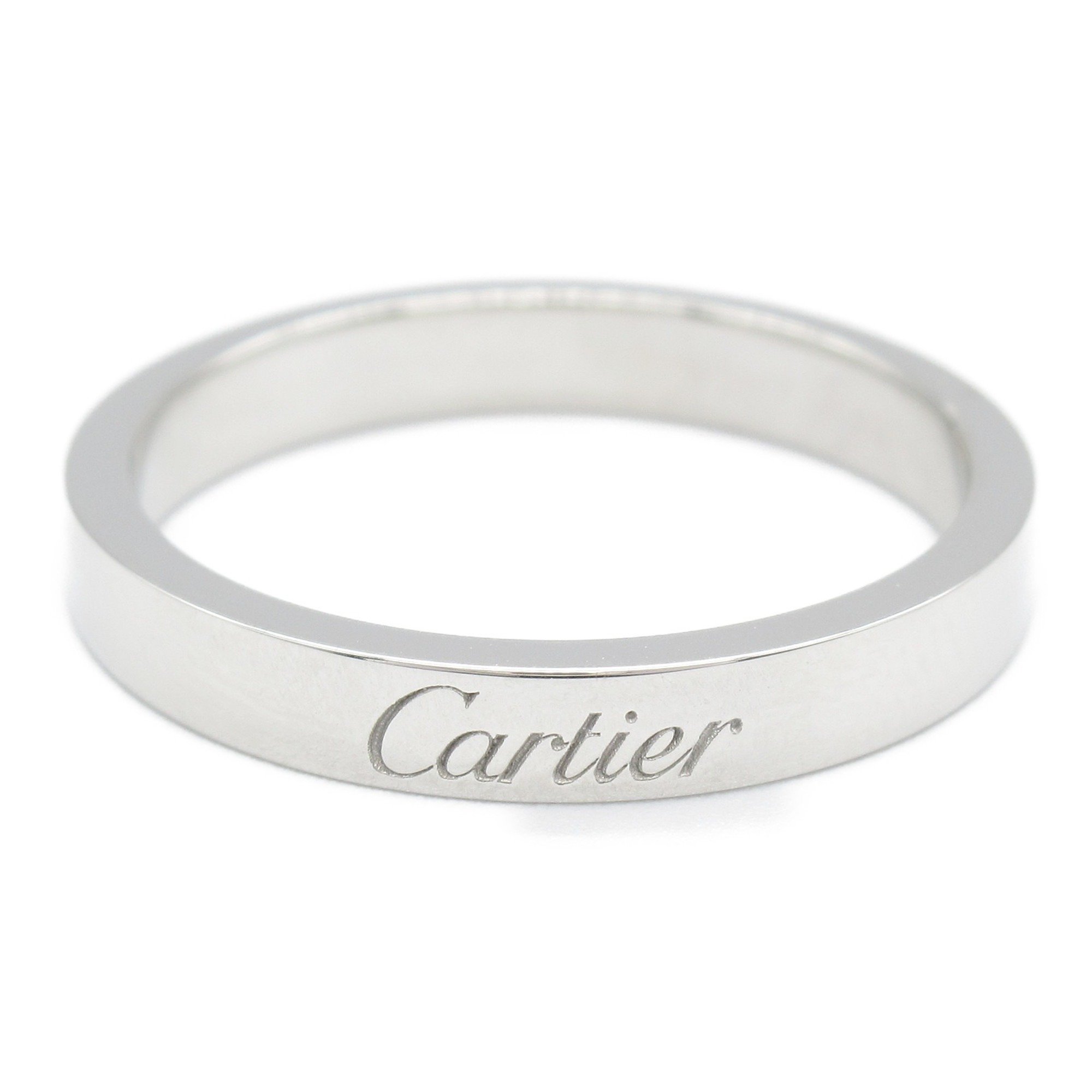 Cartier C Deux Wedding Ring, Pt950 Platinum, Women's, Silver