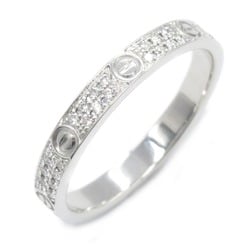 Cartier Love Ring Small Pavé Diamond K18WG (White Gold) Women's Clear B4218248