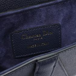 Christian Dior SADDLE handbag, leather, women's, navy