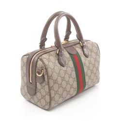 Gucci Ophidia GG Supreme Small Bag Handbag Coated Canvas Leather Women's Beige Brown Multicolor 77206196IWG8745