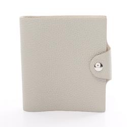 Hermes HERMES Ulysse Notebook Cover Taurillon Clemence Women's Gray