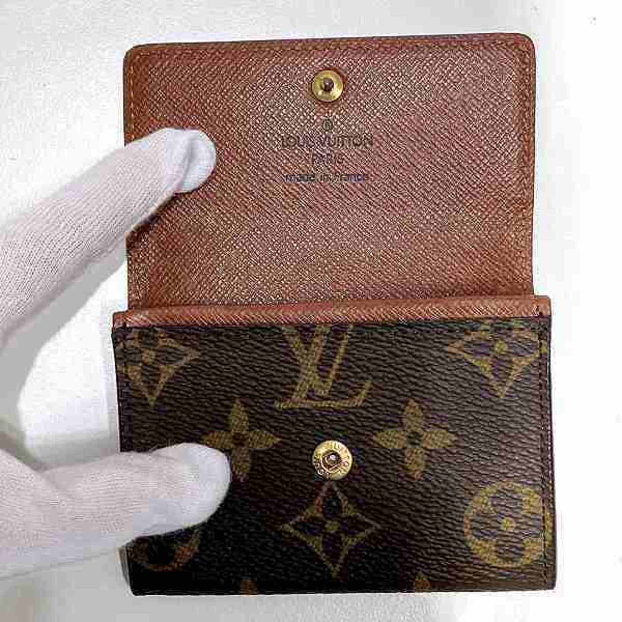 Louis Vuitton Monogram Porto Monnaie Plat M61930 Wallets and coin cases for men women, accessories