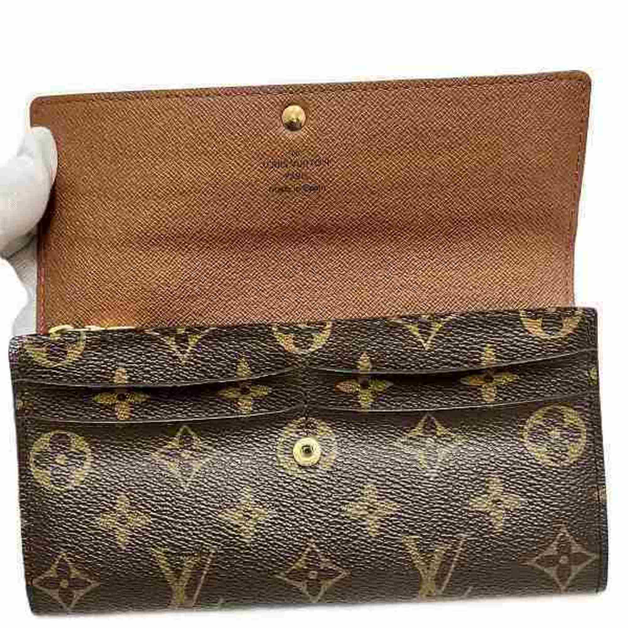 Louis Vuitton Monogram Portefeuille Sarah M61734 Long Wallet Bi-fold Men's Women's