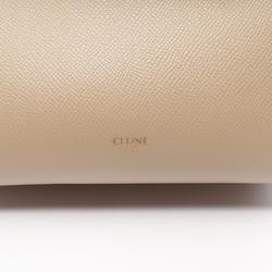 CELINE BELT MICRO Belt Bag Handbag Leather Women's Beige 189153