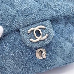 CHANEL Matelasse Shoulder Bag, Denim, Women's, Blue