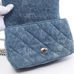 CHANEL Matelasse Shoulder Bag, Denim, Women's, Blue