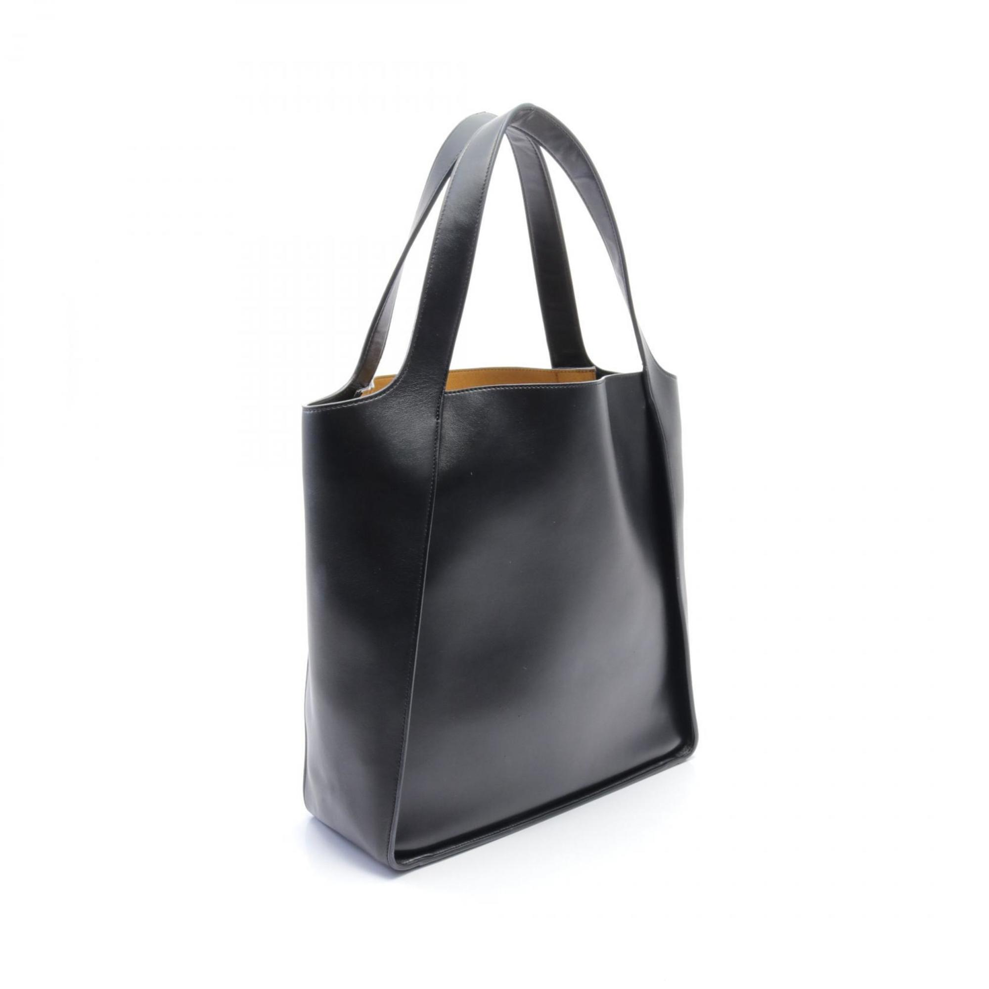 Stella McCartney Square Tote Bag, Faux Leather, Women's, Black