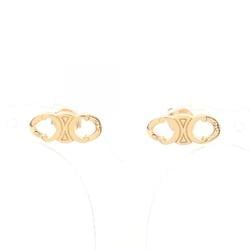 CELINE Triomphe Gourmet Stud Earrings GP (Gold Plated) Women's Gold 460BL6BRA