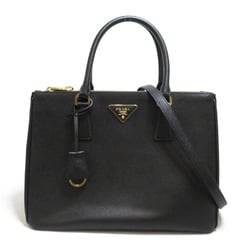 PRADA 2Way Tote Bag, Saffiano Leather, Women's, Black, 1BA274