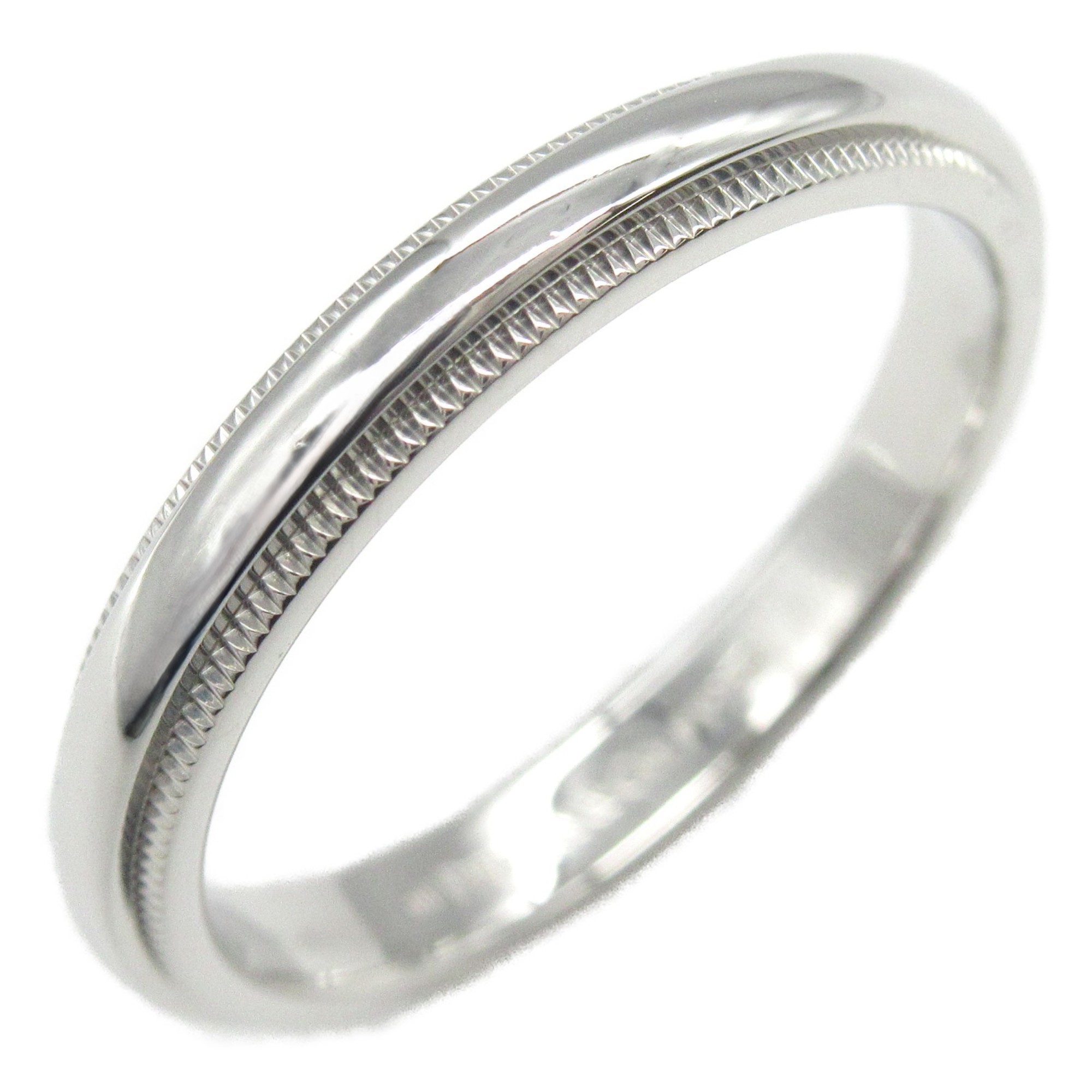 Tiffany & Co. Milgrain Ring, Pt950 Platinum, Men's, Women's, Silver