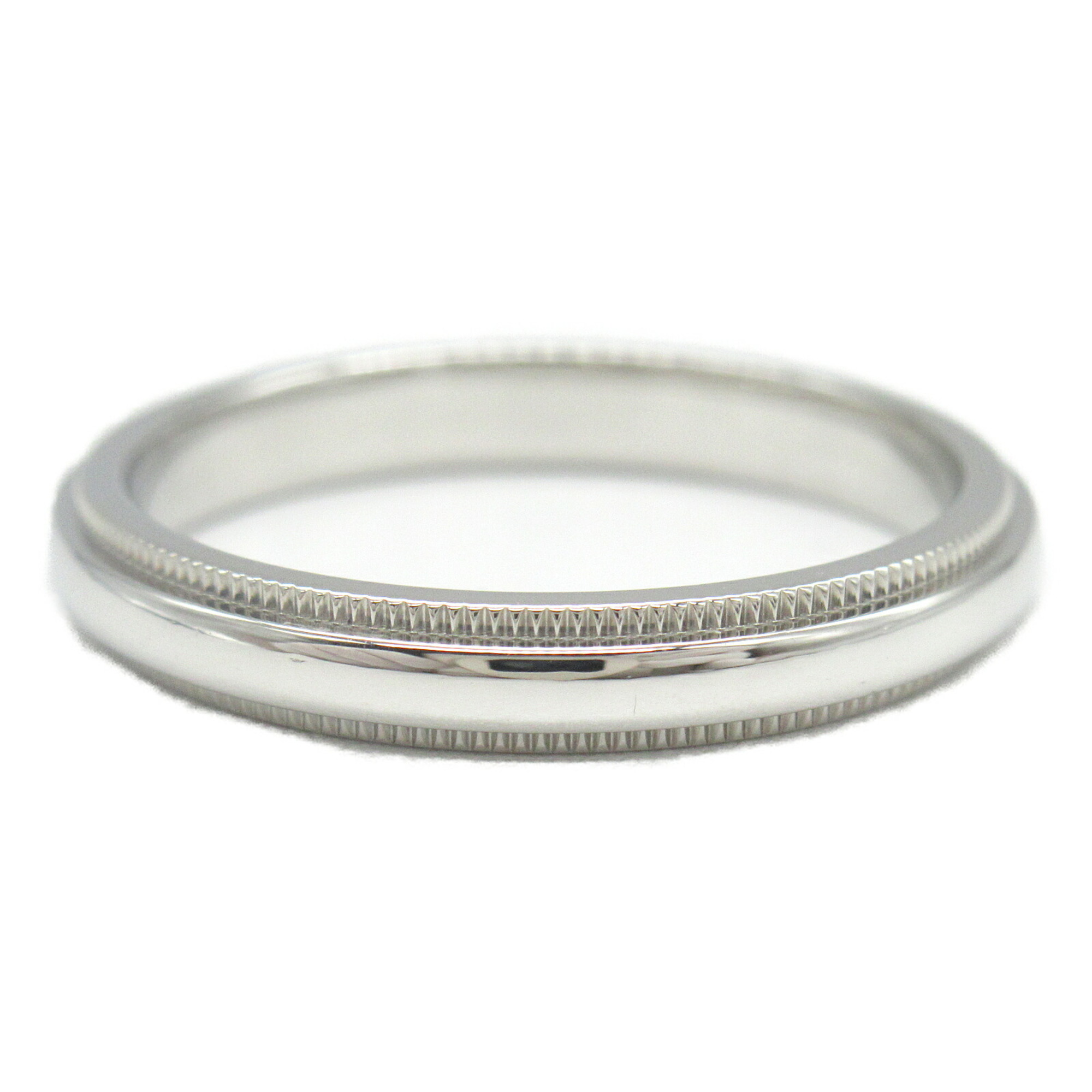 Tiffany & Co. Milgrain Ring, Pt950 Platinum, Men's, Women's, Silver