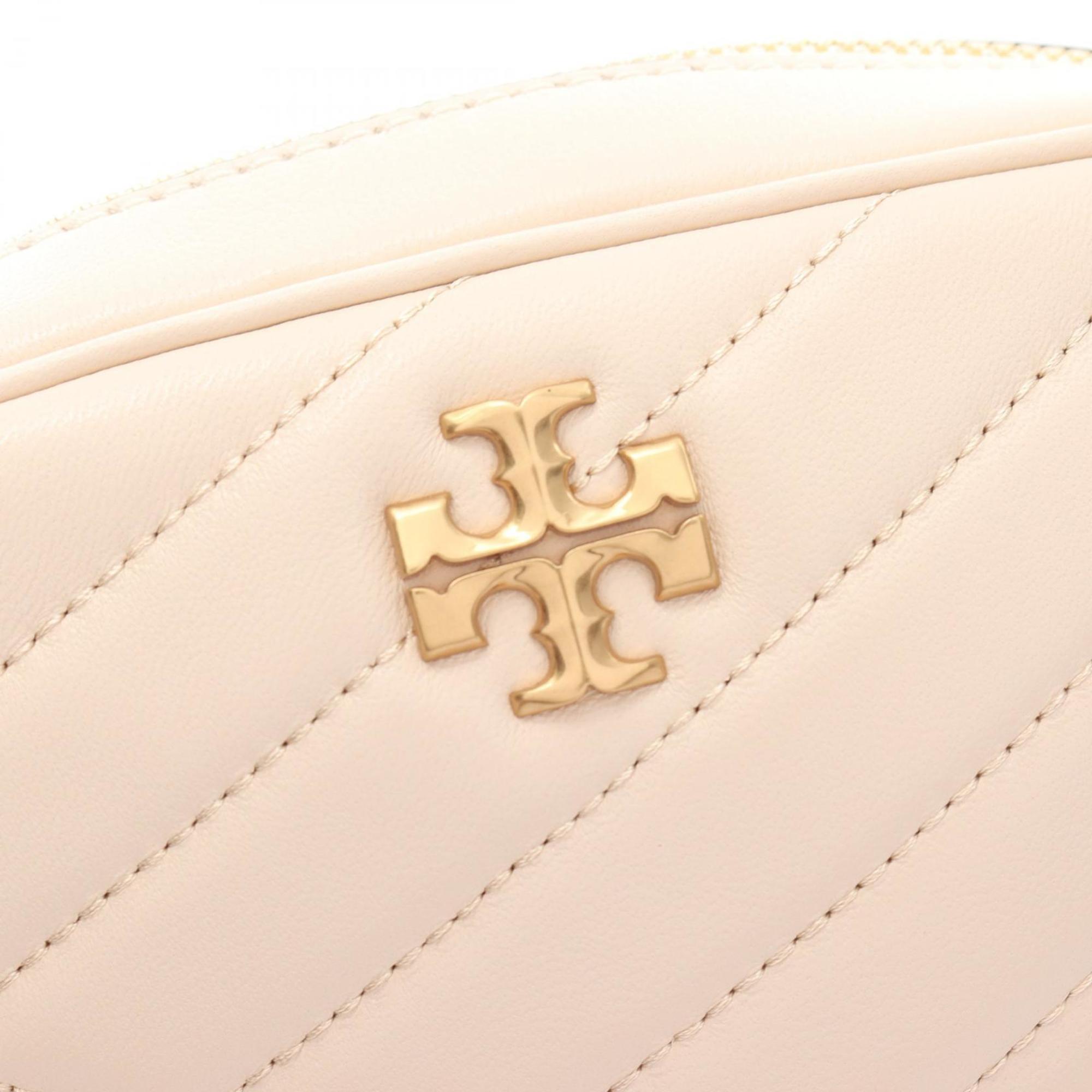 Tory Burch Kira Chevron Camera Bag Shoulder Leather Women's Ivory 152353122