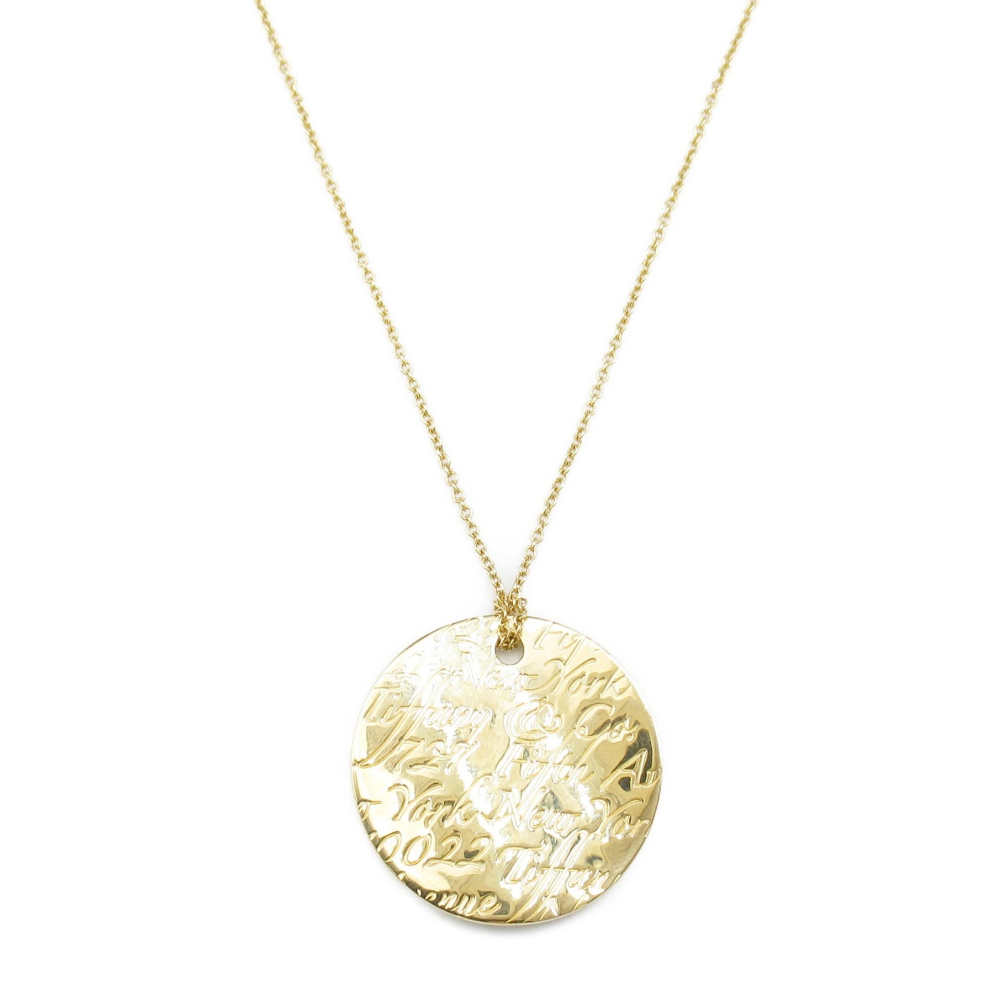 Tiffany & Co. Notes Circle Necklace, 18K Yellow Gold, Women's, Gold