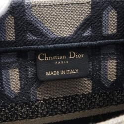 Christian Dior Dior BO TOTE Book Tote Small Macrocannage Bag Canvas Women's Navy Beige M1296ZGSB