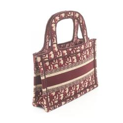 Christian Dior Dior BO TOTE Book Tote Handbag Canvas Bag Women's Bordeaux