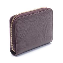 CELINE Compact Zipped Wallet Wallet/Coin Case Leather Women's Bordeaux 10B663BEL