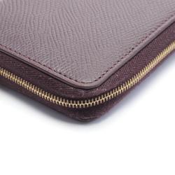 CELINE Compact Zipped Wallet Wallet/Coin Case Leather Women's Bordeaux 10B663BEL