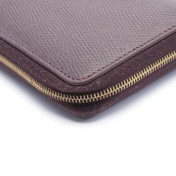 CELINE Compact Zipped Wallet Wallet/Coin Case Leather Women's Bordeaux 10B663BEL