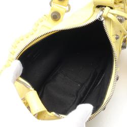 BALENCIAGA Le Cagole XS Shoulder Bag Leather Women's Yellow 6713091VG9Y3504