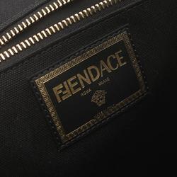 FENDI x VERSACE FENDACE Fenderche Tote Bag Canvas Women's Black 7VA558