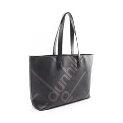 Dunhill Tote Bag, Coated Canvas, Leather, Men's, Black, Brown