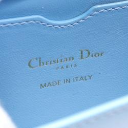 Christian Dior Dior 30 MONTAIGNE MICRO Box Bag Shoulder Leather Women's Blue S2110UMOS