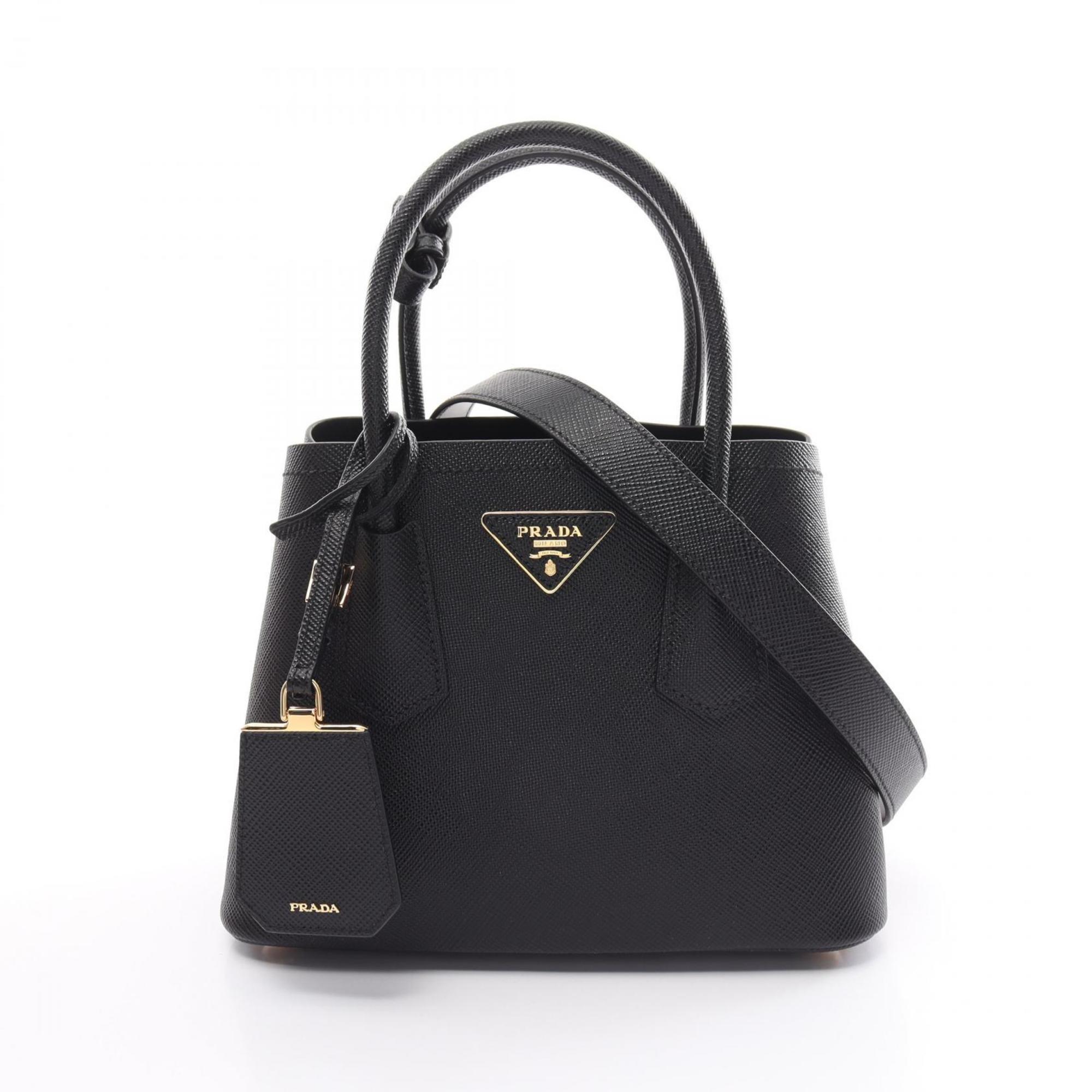 PRADA SAFFIANO CUIR Handbag Bag Saffiano Leather Women's Black 1BG4432AF0002