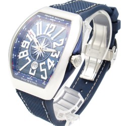 Franck Muller Vanguard Yachting Watch Stainless Steel Rubber Men's Blue V45SCDT