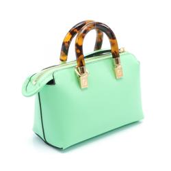 FENDI By the Way Handbag Bag Leather Women's Green 8BS067