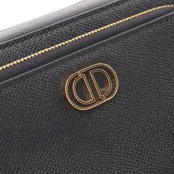 Christian Dior Dior Caro Double Pouch Shoulder Bag Leather Women's Black S7431UBAE